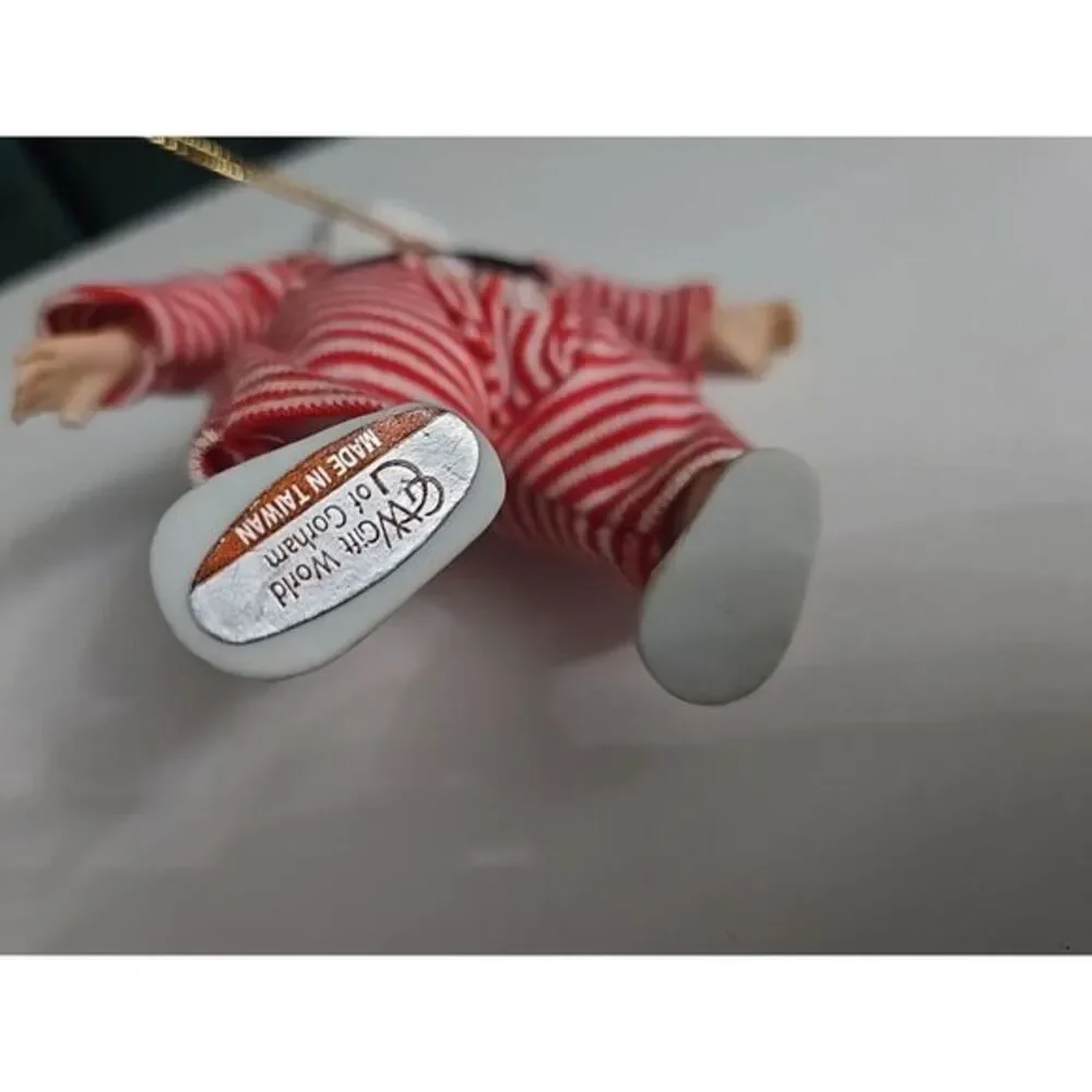 Vintage Gift World‎ of Gorham Slumbering Santa Figurine Ornament Rare Unique 6